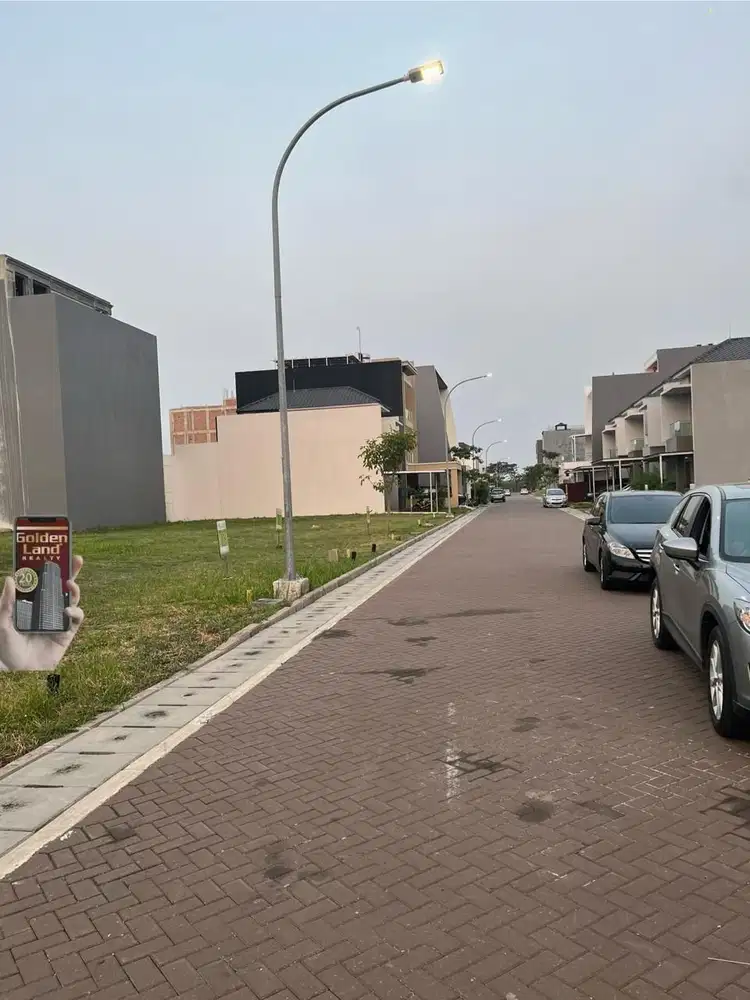 kavling  sonata lagoon ,8x20  badan, hadap selatan ada gandeng huk