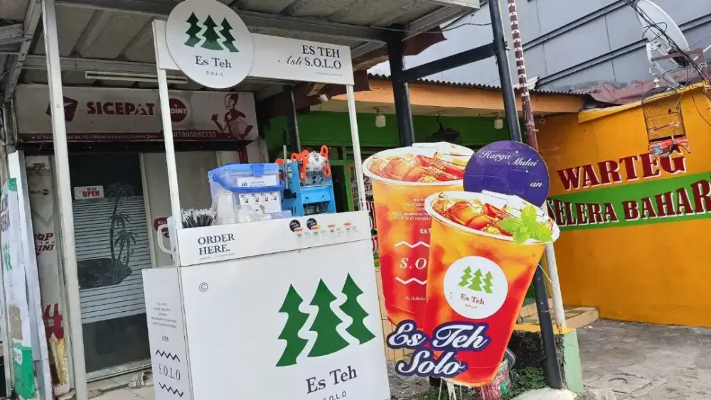 Perlengkapan Usaha Booth Es Teh Solo Full Set