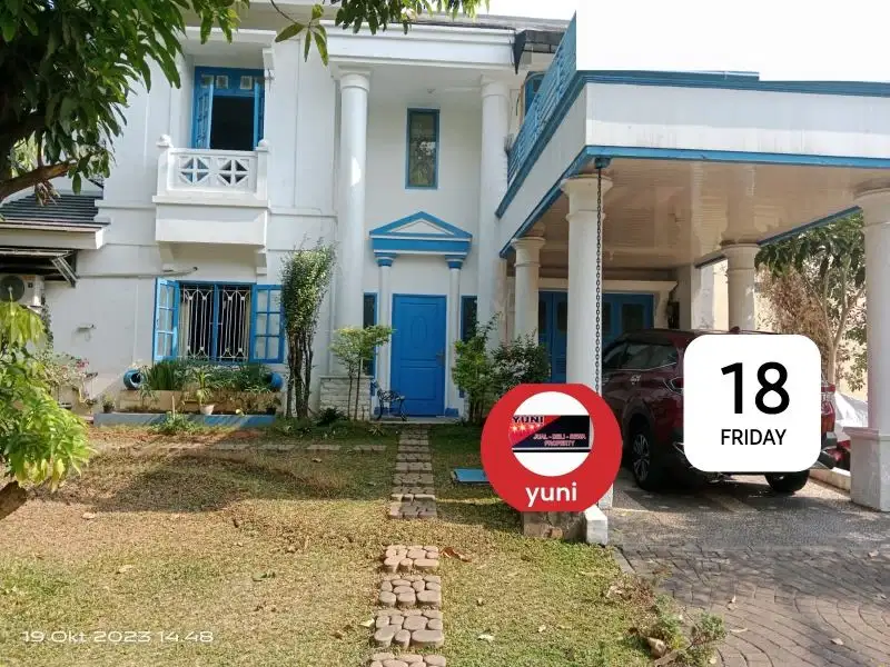 Rumah view taman rapi kota wisata Cibubur