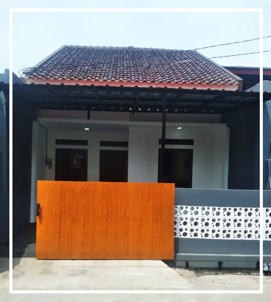 [LT 60 m2] Rumah Renovasi 2 KT (Dkt Tol Grand Wisata) Bekasi