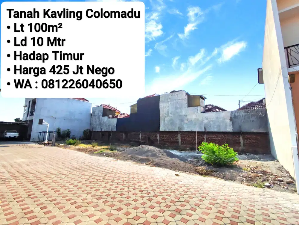 Jual Tanah Area Perum Colomadu, Dekat Rumah Pensiun Pak JOKOWI