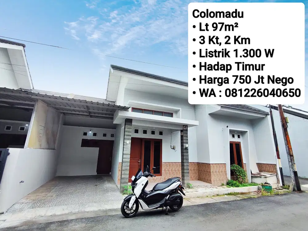 Jual Rumah Siap Huni Area Colomadu, Dekat Lor In, Ramada, Alana