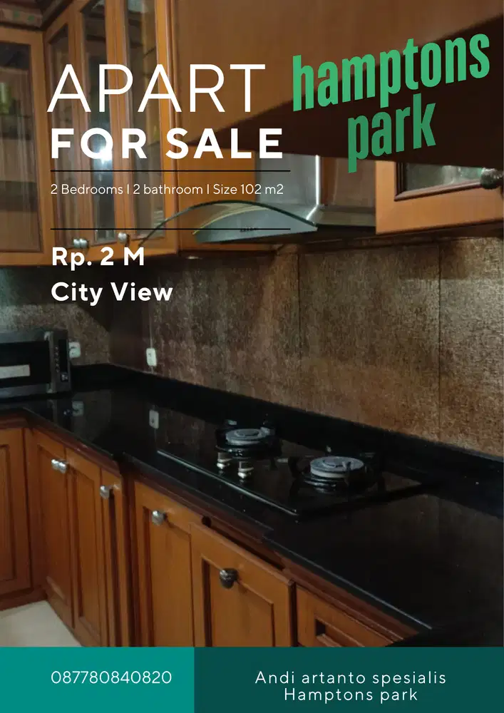 Spesialis apartement Hamptons park unit 2 bedroom 102 m2 good unit