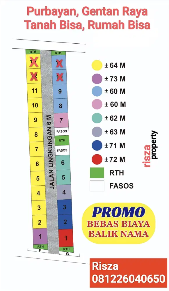 Jual Tanah Kavling Bisa, Dengan Rumahnya Juga Bisa, Area Gentan