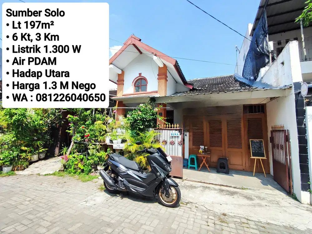 Jual Rumah Lama Di Perumahan Area Sumber Solo, Dekat Manahan