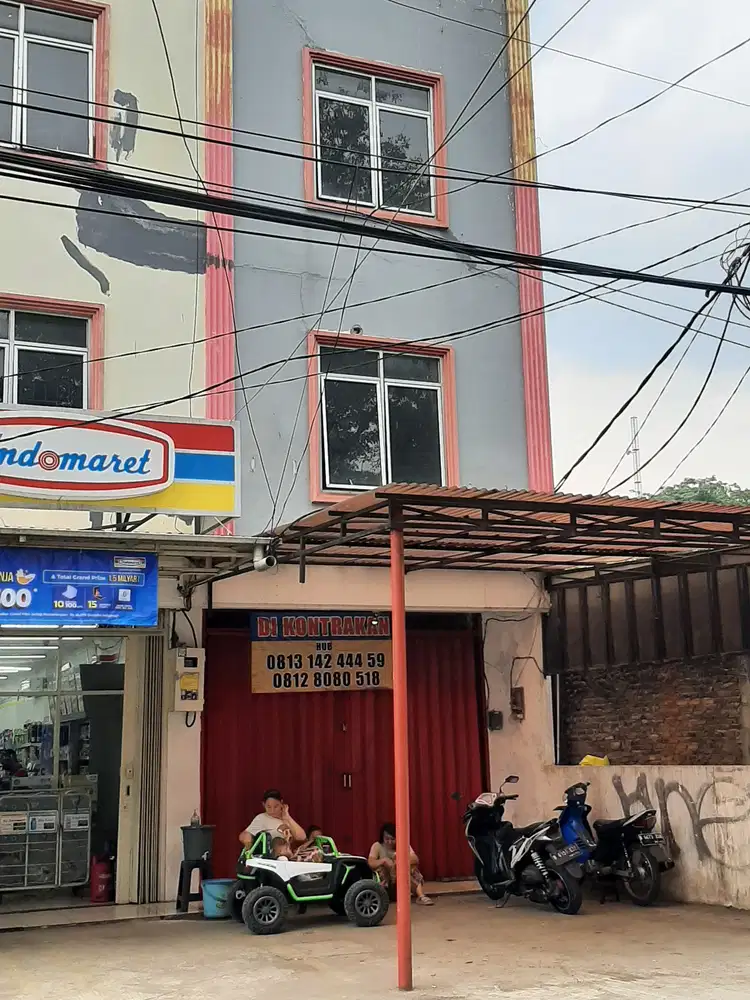 Jl Raya Bogor Cilodong Depok Ruko3.5 Lt 10x4 meterStrategis Disewakan