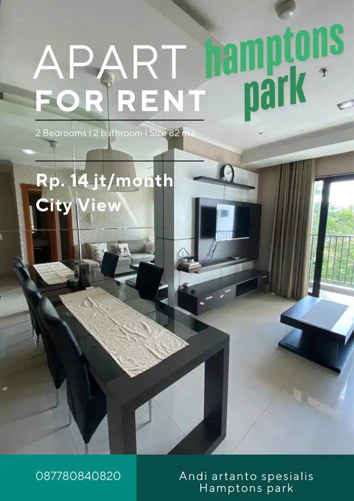 Spesialis apartement Hamptons park 2 bedroom good unit