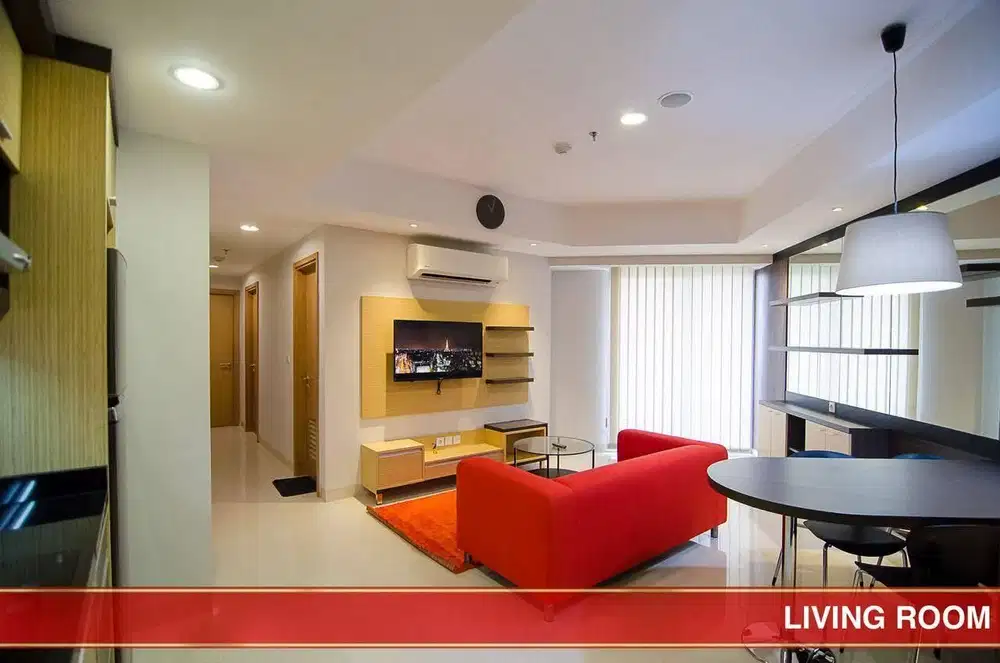 Disewakan Apartemen the mansion kemayoran 2 kamar Furnish luas 73m2