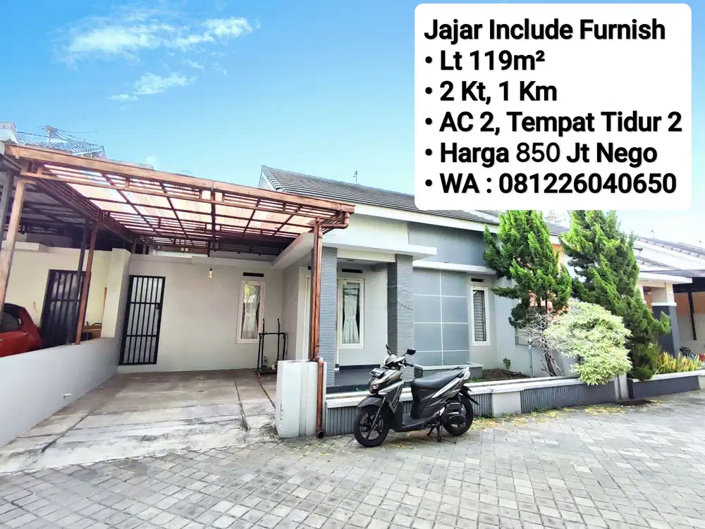 Jual Rumah Siap Pakai Area Jajar Dekat Manahan, Alila, Solo Square