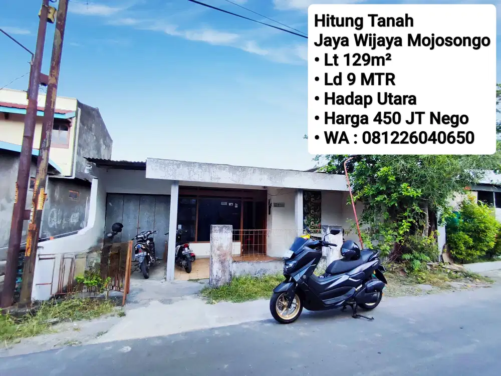 Jual Rumah Lama Hitung Tanah Area Mojosongo, Dekat Jalan Jaya Wijaya