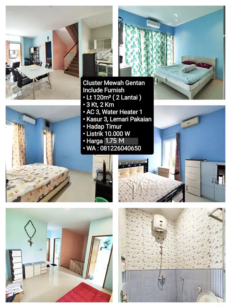 Jual Rumah Include Furnish di Perum Cluster Mewah Gentan,Dekat Laweyan