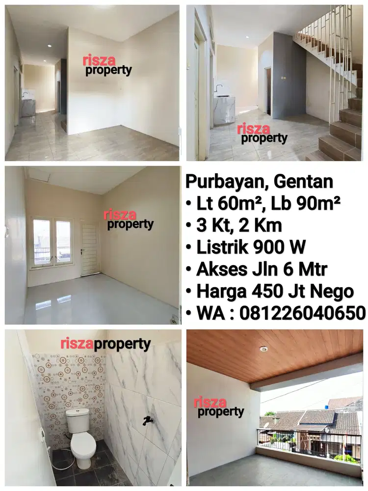 Jual Rumah Area Perumahan Purbayan, Gentan, Dekat Laweyan, Purwosari