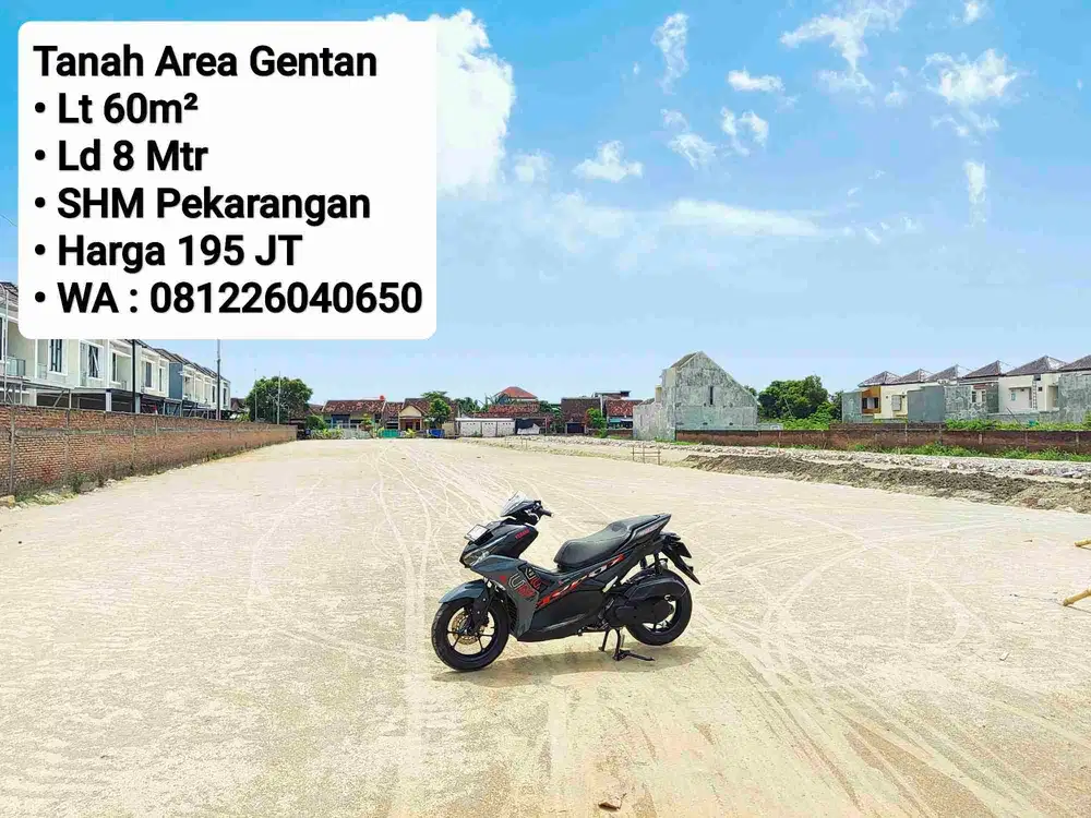 Jual Tanah Area Gentan, Siap Bangun Dekat Laweyan, Purwosari