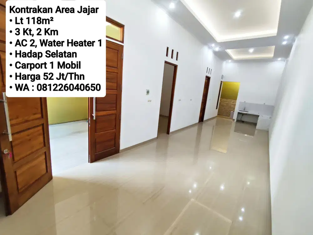 Sewa Rumah Area Jajar, Dekat Manahan, Alila, Alana, Solo Square