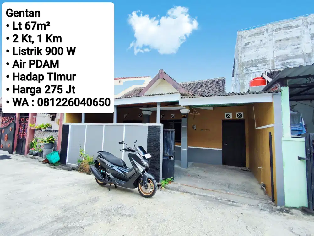 Jual Rumah Area Gentan, Dekat Laweyan, Purwosari, Solo Baru