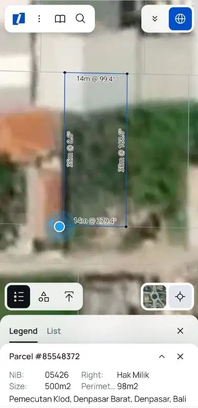 Tamah di denpasar akses jalan 8 meter, cocok untuk rumah pribadi