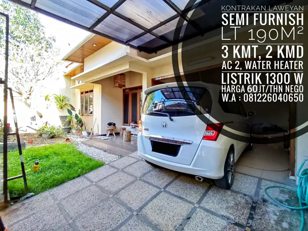 Sewe Rumah Semi Furnish Area Purwosari Laweyan Solo