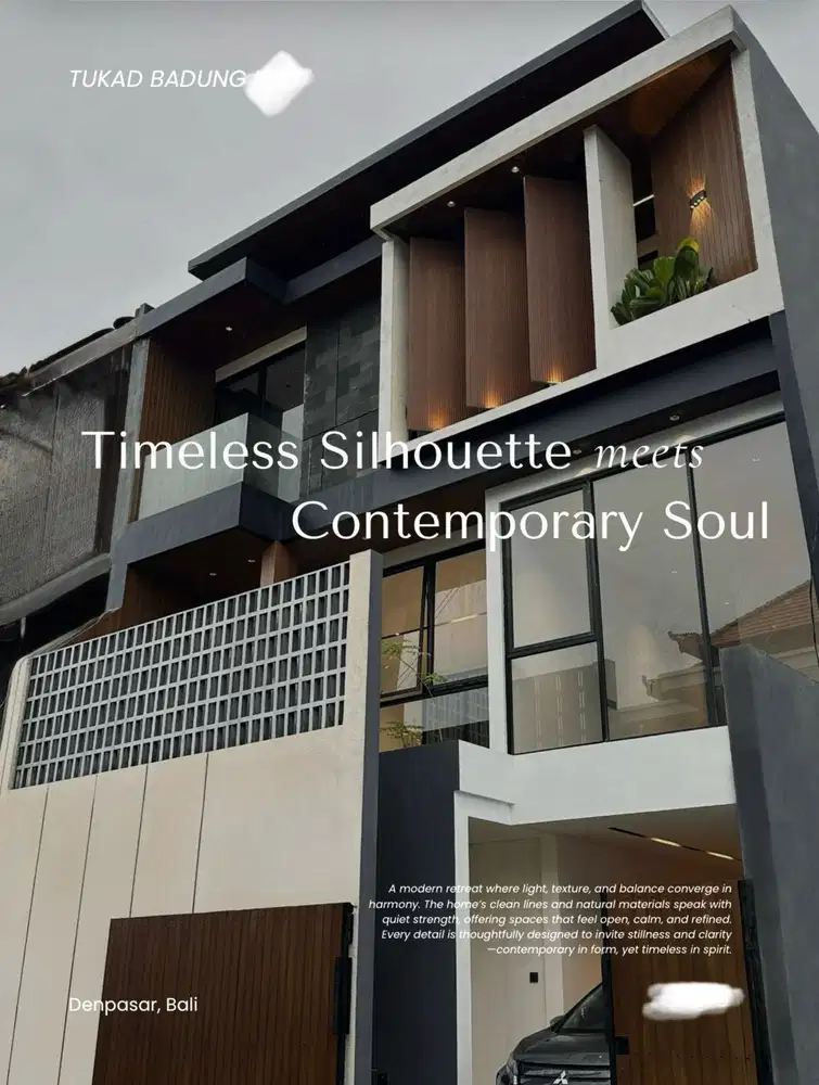 Rumah Baru Modern Japandi Strategis Tukad Badung Renon Bali