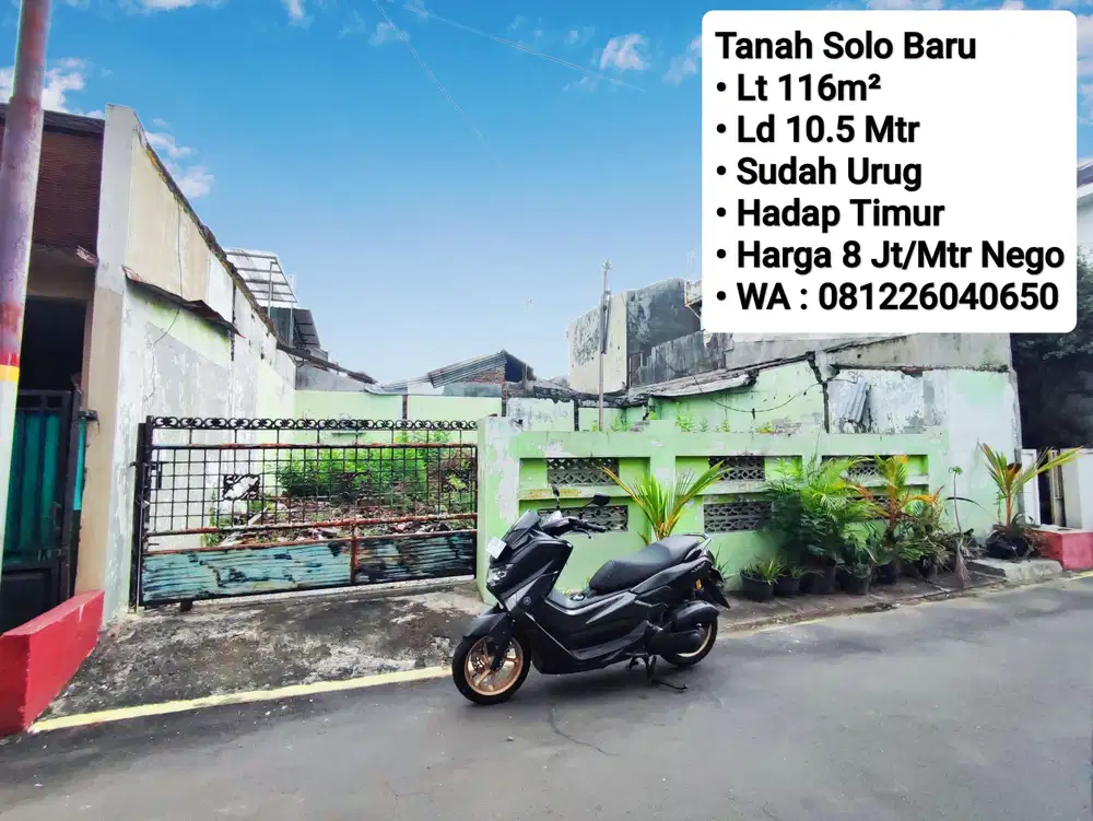 Jual Tanah Area Solo Baru Dekat The Park, Pakuwon Mall