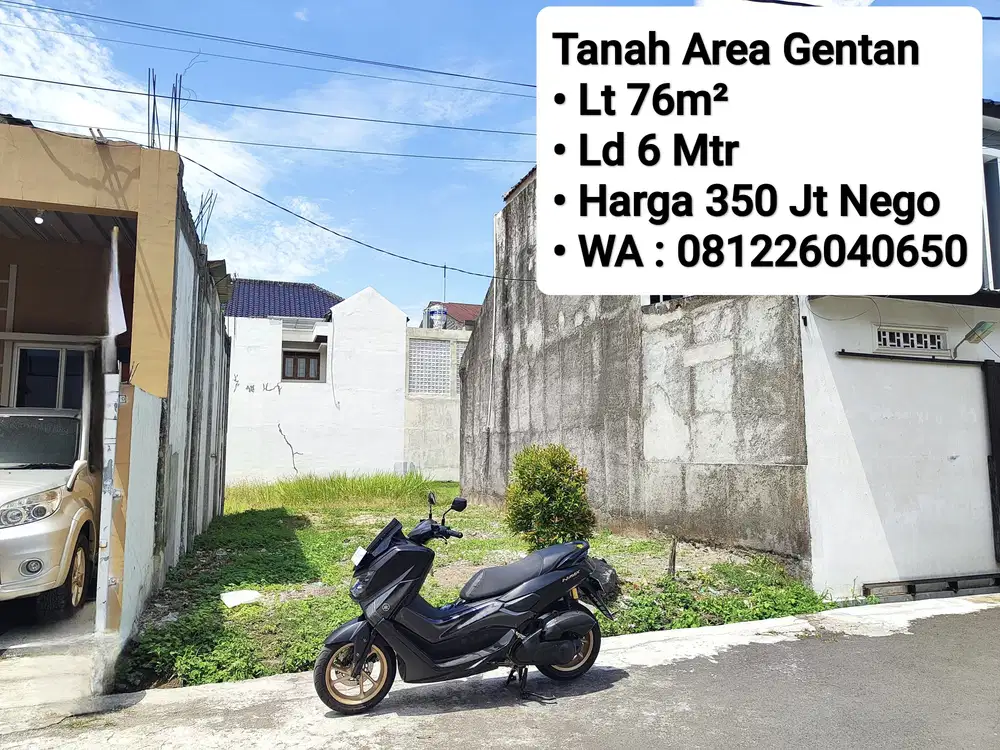 Jual Tanah Siap Bangun Area Perum Gentan, Dekat Laweyan, Purwosari