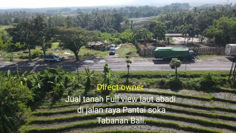 Tanah 10 Hektar View Laut di Pantai Soka Tabanan