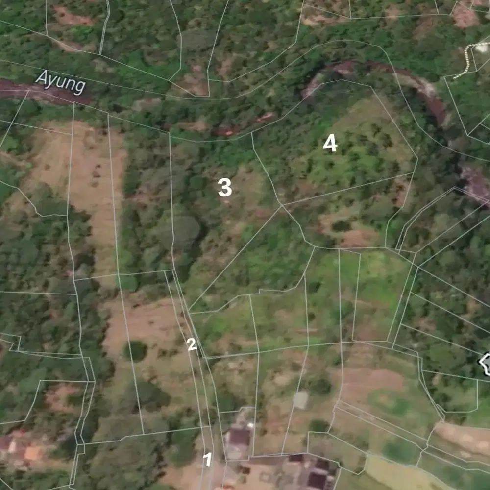 Tanah Murah 1,7 Ha View Sungai Ayung di Ubud Bali