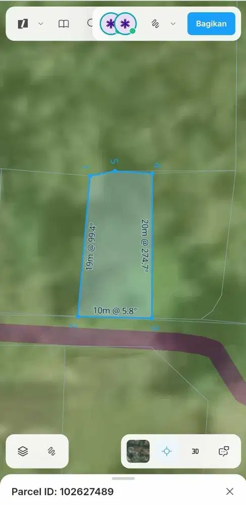 Tanah Strategis 200m2 di Lotunduh Ubud Dekat Pison