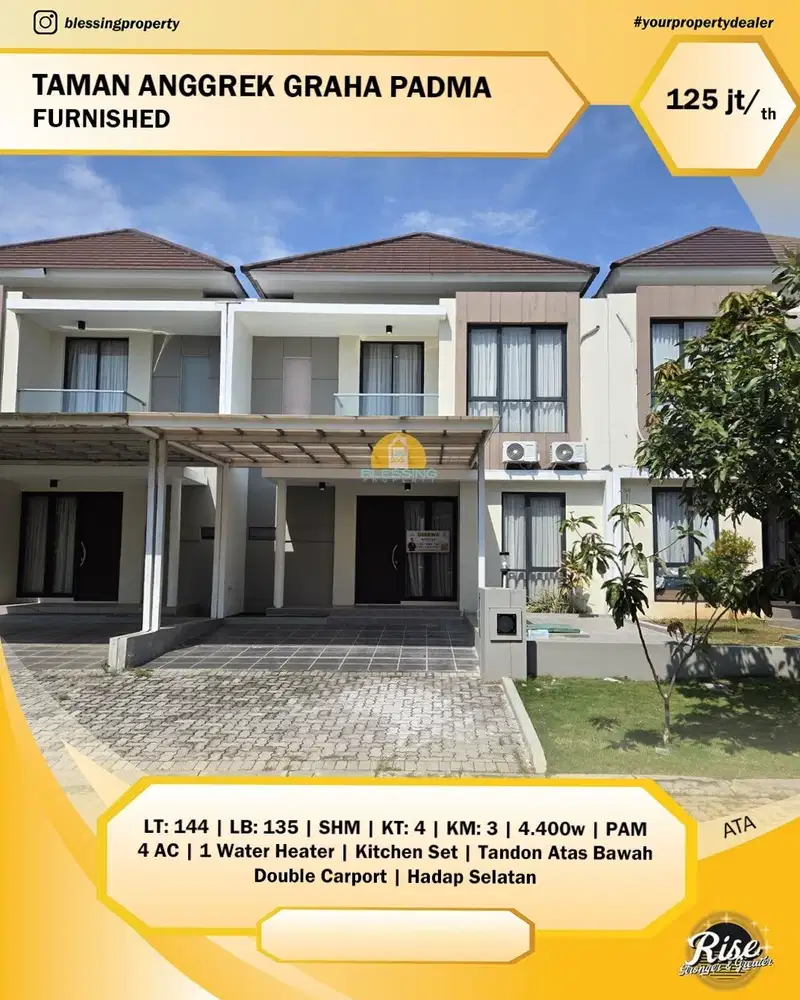 Rumah full furnish di Graha Padma Semarang
