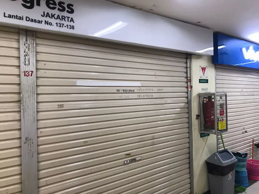 TOKO ITC FATMAWATI DIJUAL MURAH LT DASAR NO D 138, 1 KIOS STRATEGIS