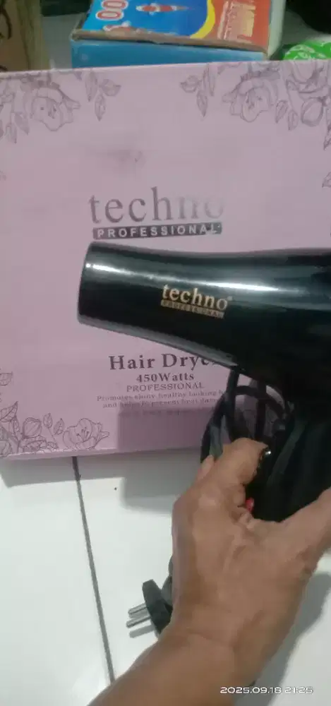 Hair Dryer Merk TECHNO PRO 450 watt