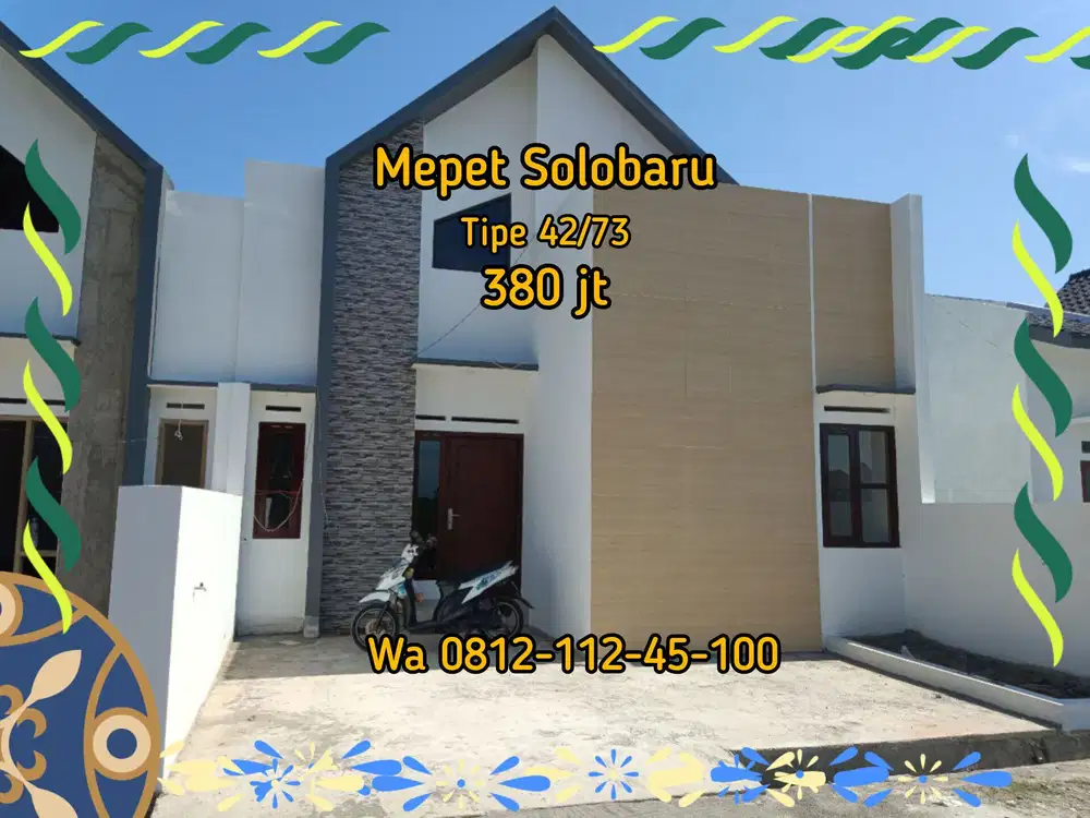 PERUMAHAN DI SUKOHARJO DEKAT SOLO BARU MINIMALIS STRATEGIS PROMO