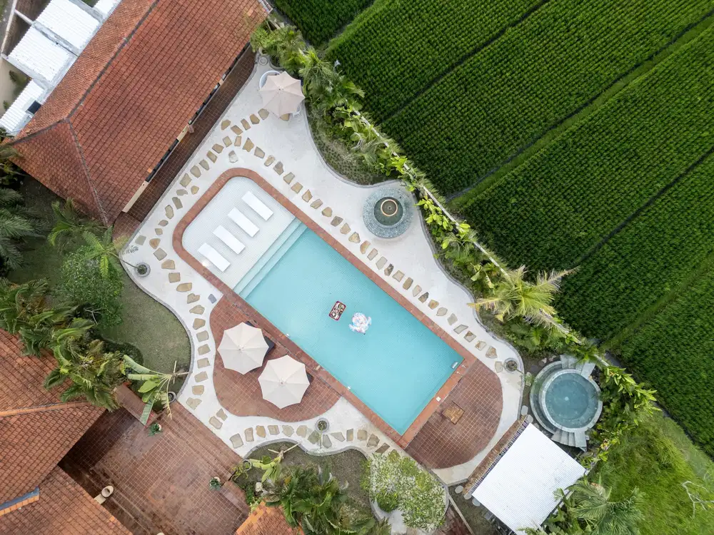 Villa Mewah Spanish Style View Sawah di Kedungu