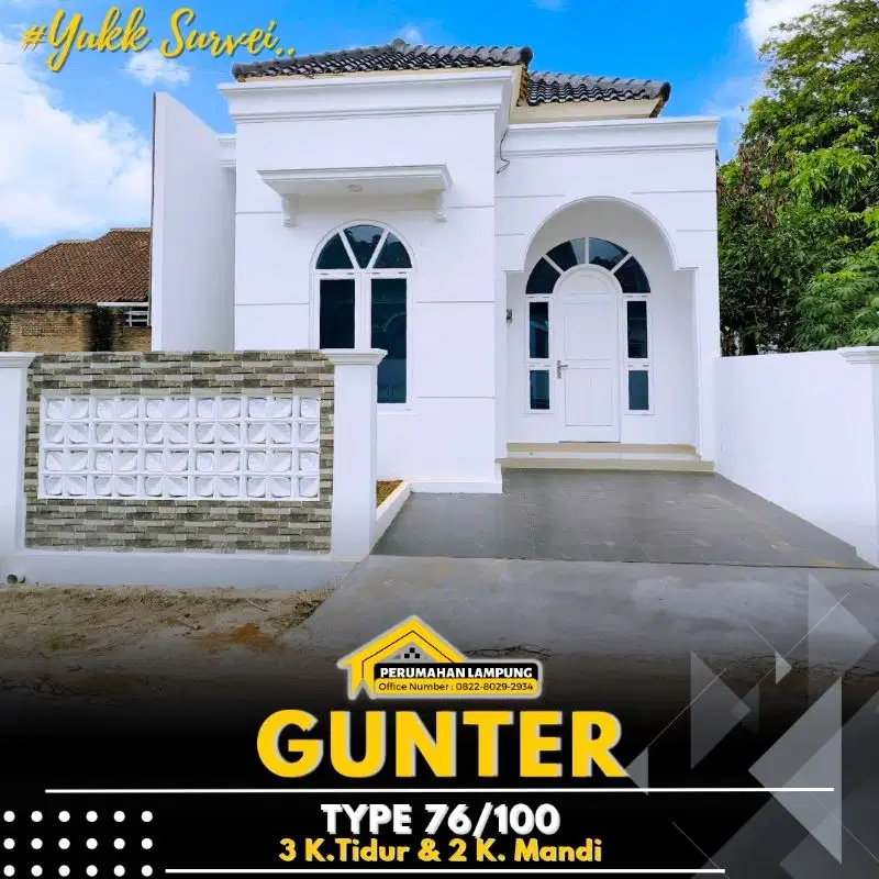 Rumah Siap Huni Tengah Kota Bandar Lampung