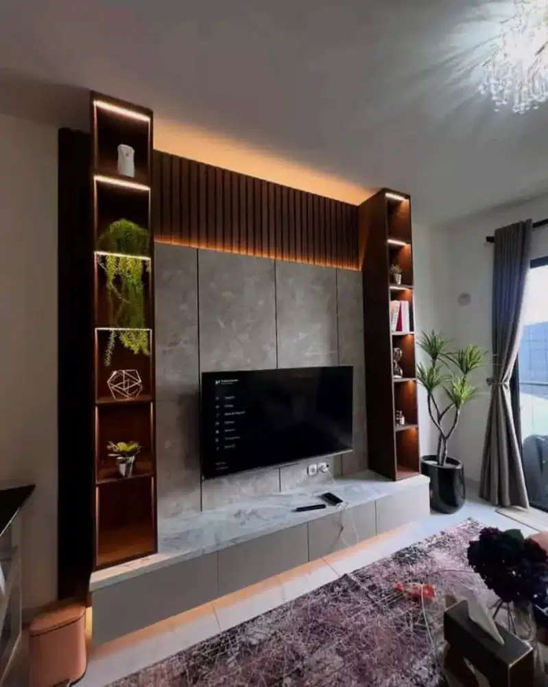 Backdrop tv minimalis