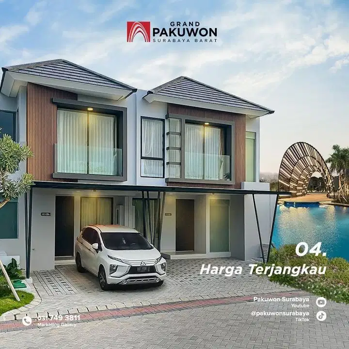 Grand Pakuwon Cluster Perumahan Mewah Minimalis Harga start 1,1M an