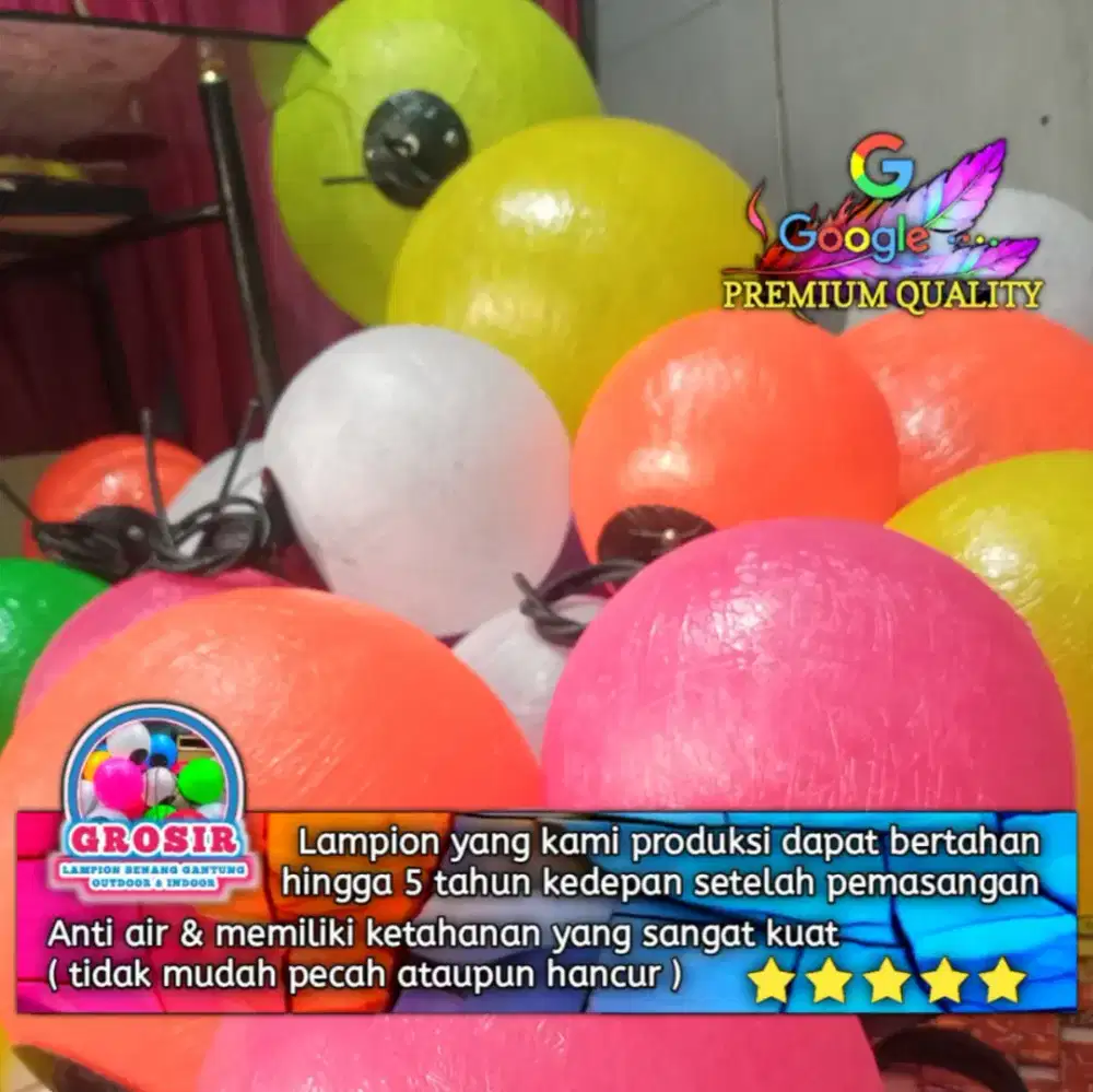 Lampion gantung outdoor dan indoor bagus untuk taman DLL