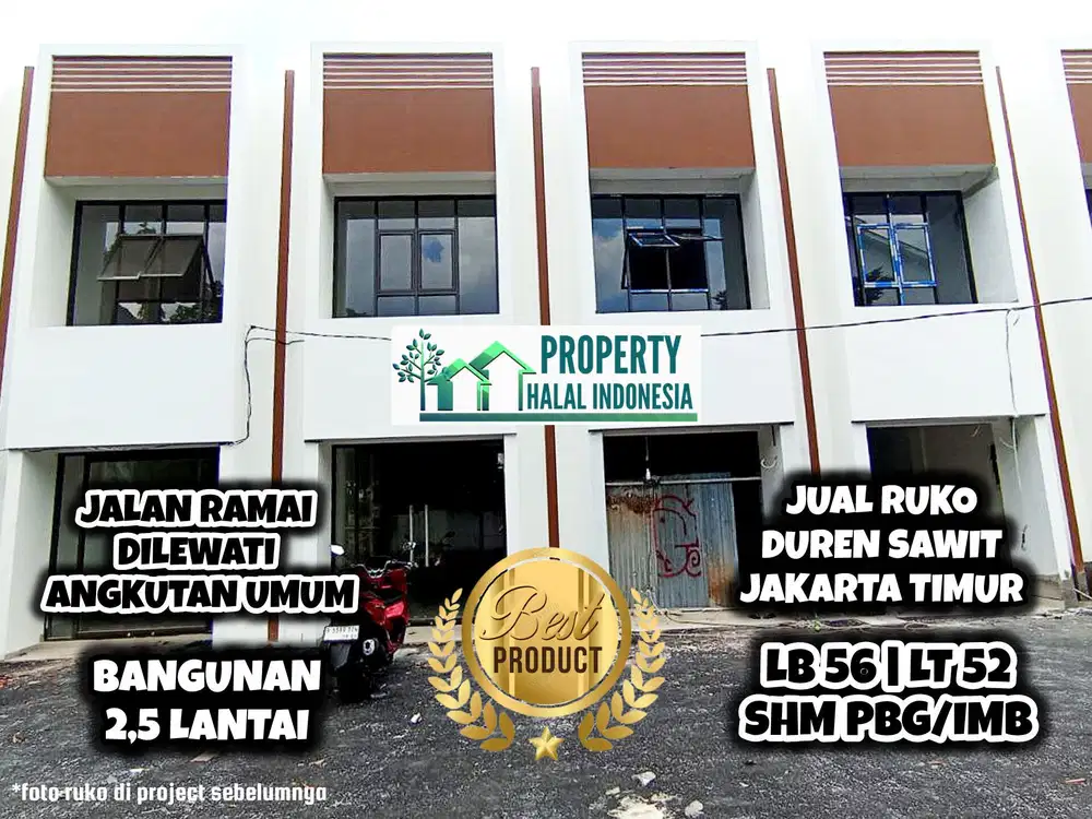 Jual Ruko Mewah Harga Murah Lokasi Premium Duren Sawit JakTim SHM PBG