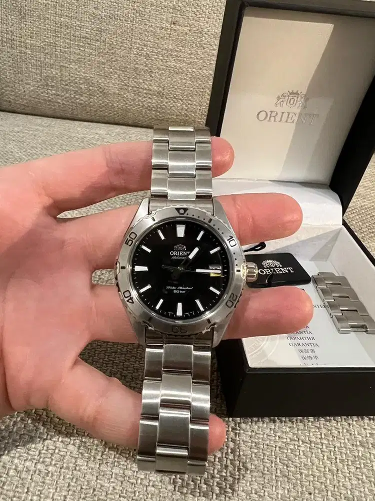 Jam Tangan Orient Mako 40 Automatic Men Dial  Stainless Steel Strap