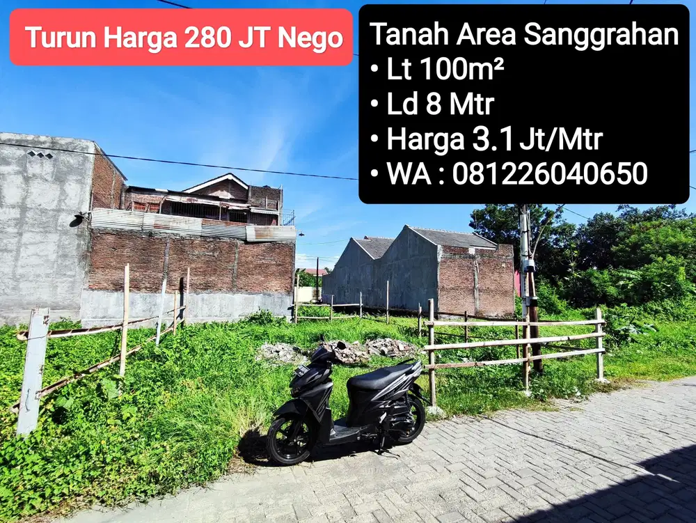 Jual Tanah Siap Bangun Area Sanggrahan, Dekat Cemani, Solo Baru