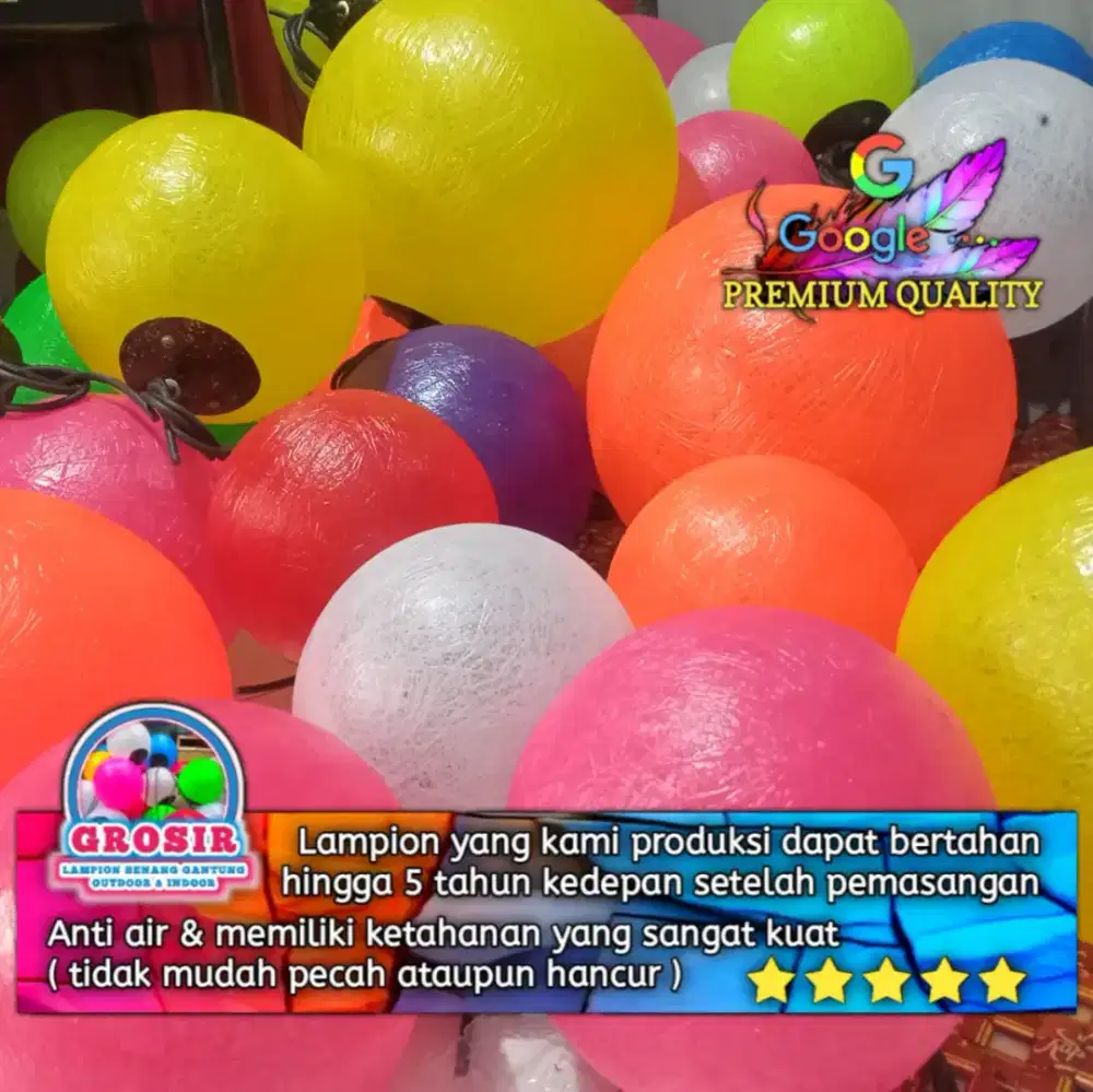 Lampion outdoor dan indoor untuk cafe, restoran, hotel, rumah, taman