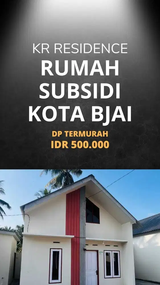 dijual rumah subsidi dp termurah kota binjai
