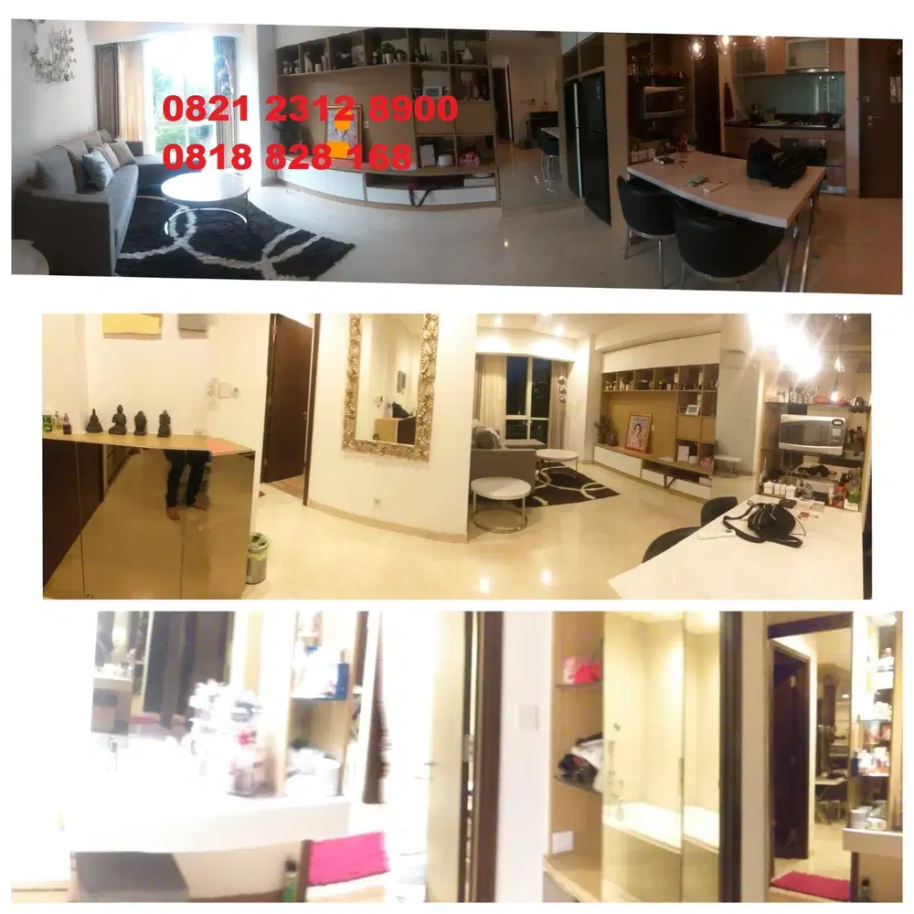 Sewa Apartemen Gardenia Boulevard, 2BR , 55m2,FF, Hrga 1BR, Monthly, Bs Pilih/cicil