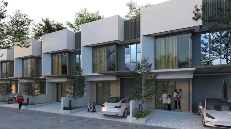 Cluster Rumah Cipayung Jakarta.Tropical Modern, One Gate, Bebas Banjir