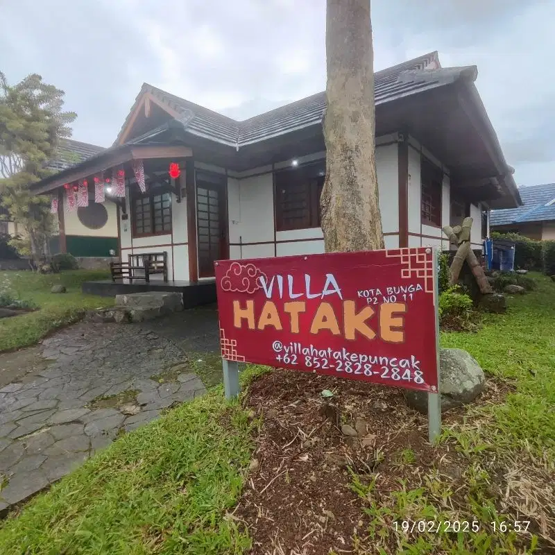 Promo Sewa Villa HATAKE Puncak Konsep Jepang Max 10org
