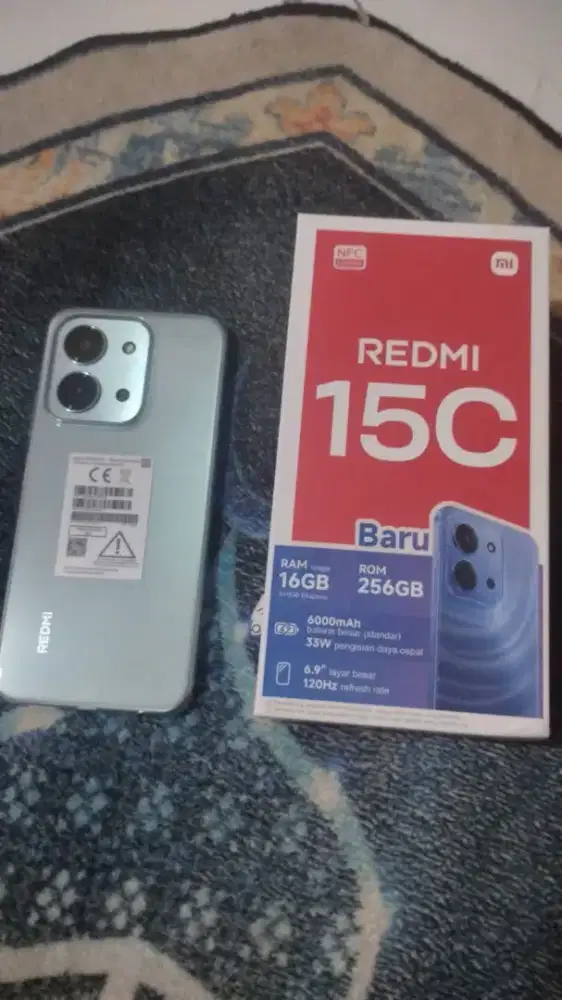 Redmi 15C Ram 8/256 baru 1 bulan