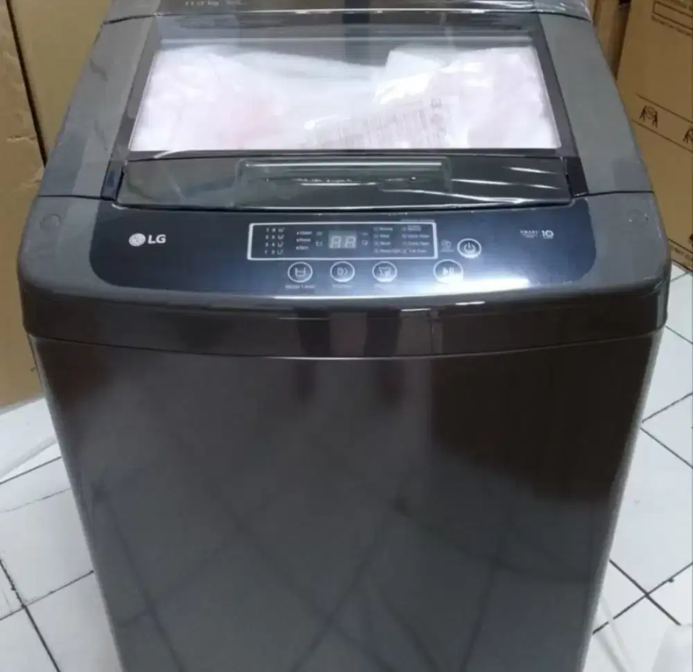PROMO MESIN CUCI LG 13KG OTOMATIS WARNA HITAM BARU GARANSI 10 TAHUN