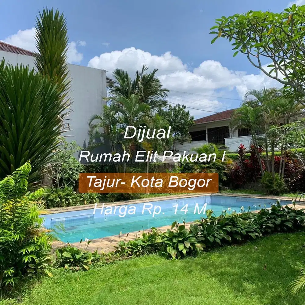 Dijual Rumah Premiun Lahan Luas di Kawasan Elit Pakuan I Tajur, Bogor.