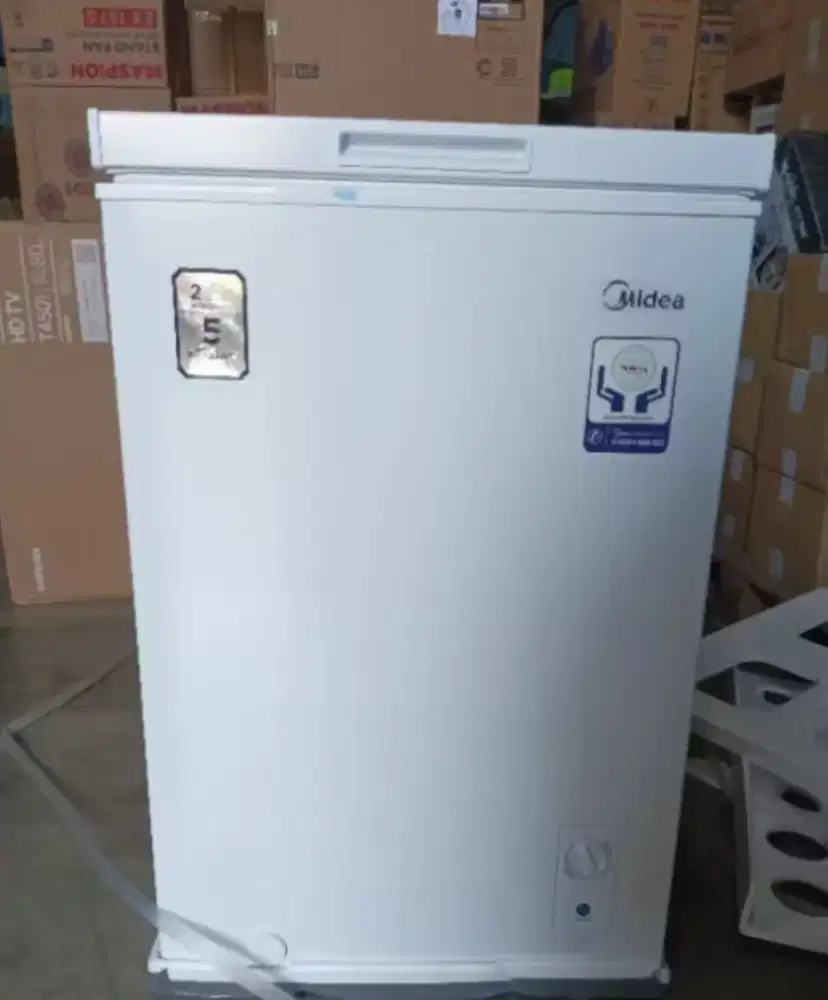 PROMO FREEZER BOX 100 LITER MIDEA TERMURAH KELUARAN TOSHIBA GARANSI