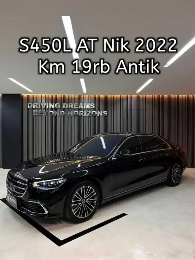 Mercedes Benz S450 2022 Hitam S450L AT Mercy ATPM B138SCP Km19rb