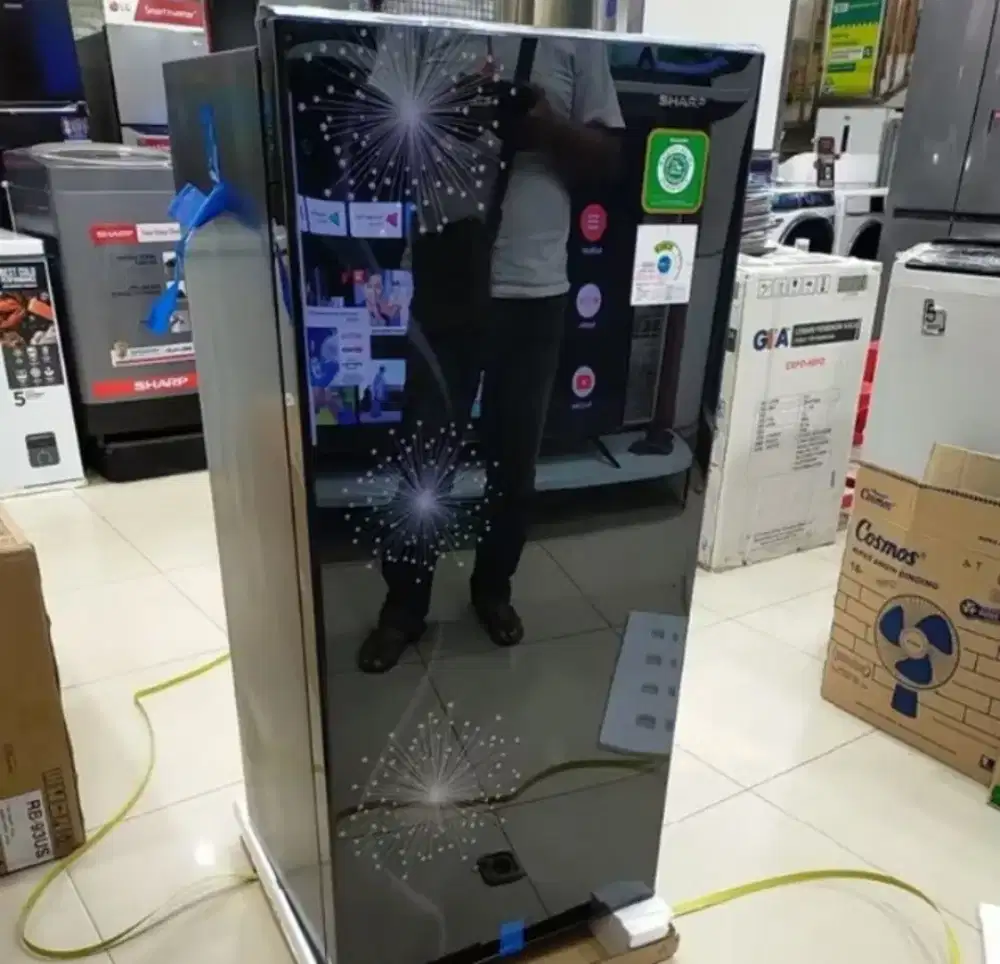 PROMO KULKAS SHARP 1 PINTU JUMBO DOUBLE FREEZER GARANSI 5 TAHUN